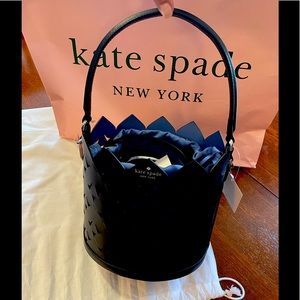 Kate Spade Dorit Black small bucket. NWT